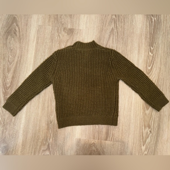 $185 Burberry Children Boys Favio Sweater Cardigan Thick knit Green 2 years/2T - Picture 2 of 7